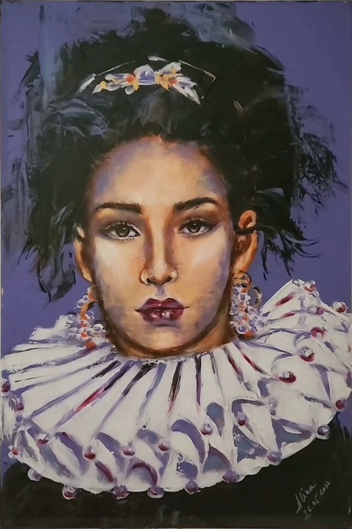 ArteDiAlina.com painting: Ask me if I'm happy